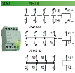 Варианты изготовления VS463 Схема подключения VS463.