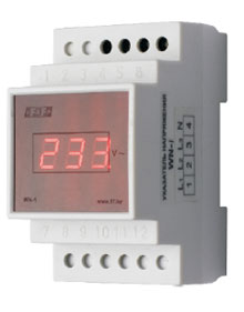 Вольтметр цифровой WN-1, 100-300V, 50Гц, DIN
